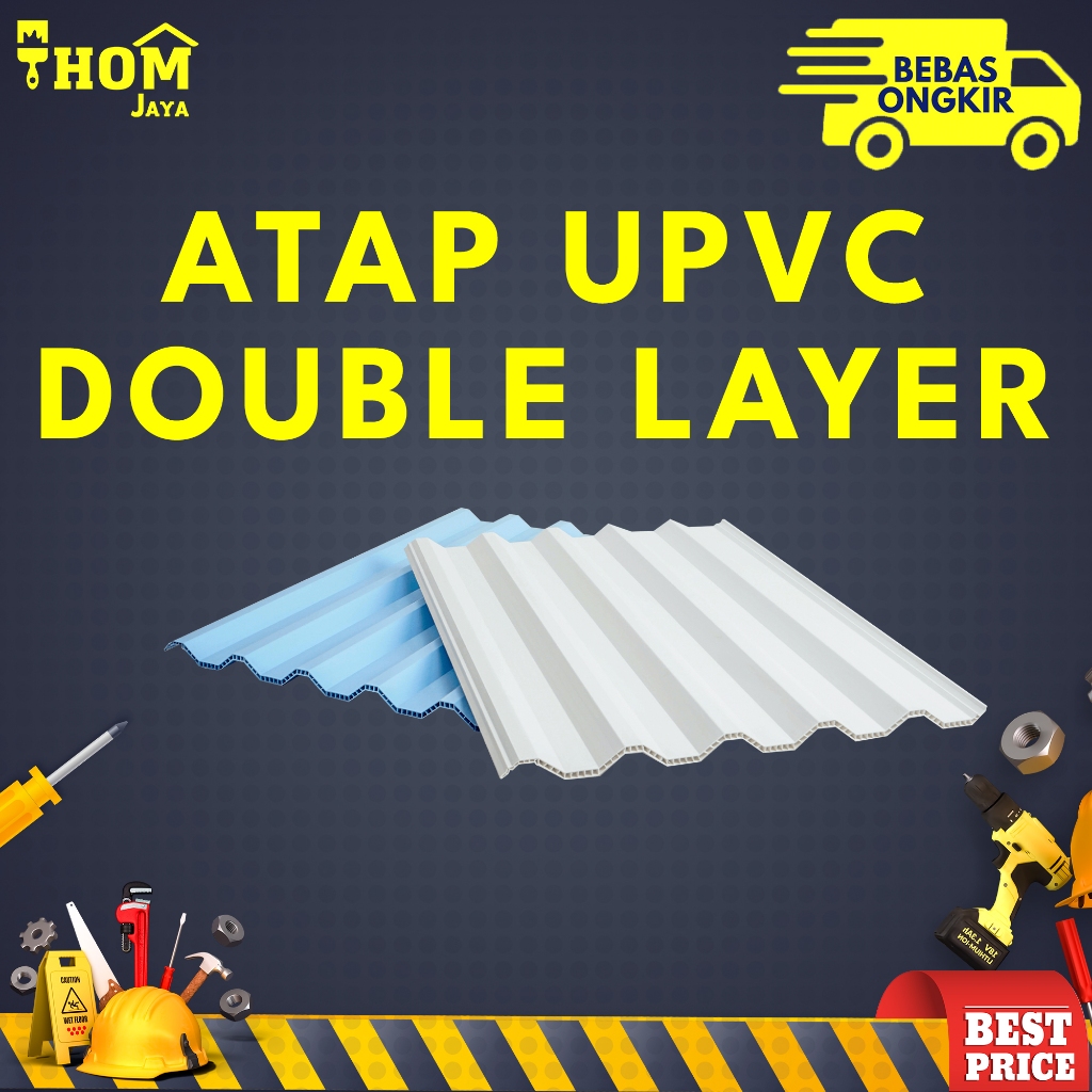 ATAP UPVC DOUBLE LAYER / ATAP ALDERON (2 LAPIS)