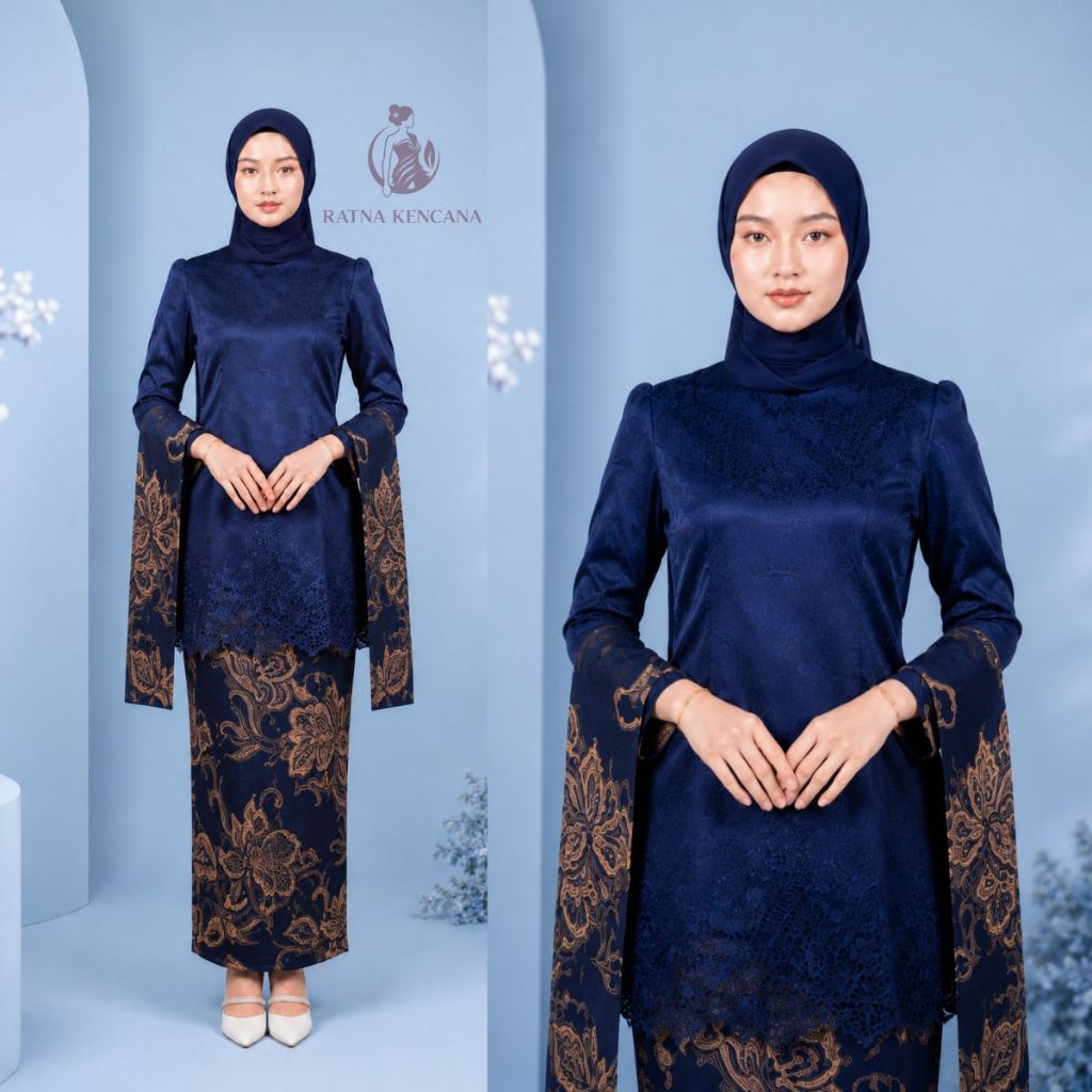 SET KEBAYA DIANA 3  COUPLE KEMEJA BATIK KATUN PRIMISIMA PREMIUM BAJU KEBAYA WISUDA MODEL TERBARU FRE