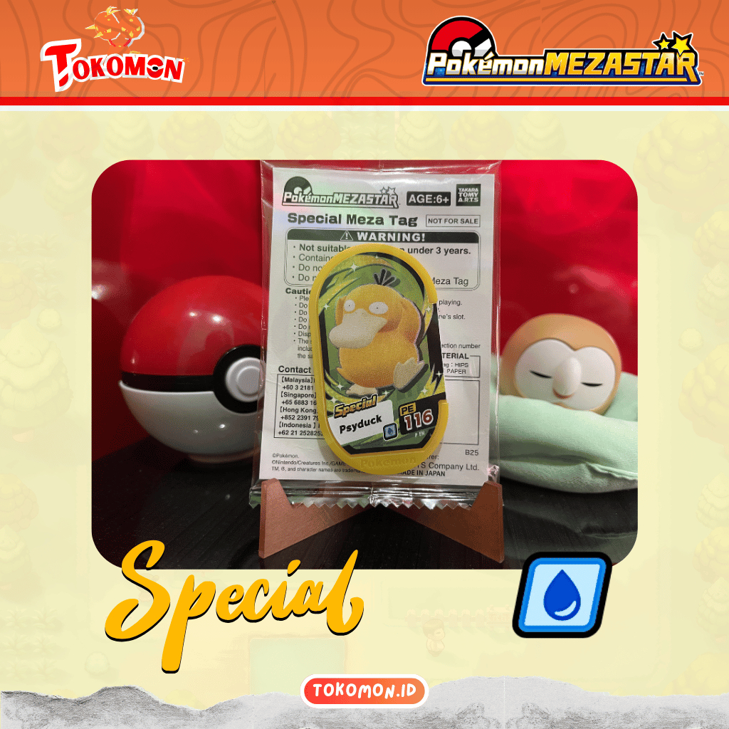 Mezatag Spesial Psyduck Yellow Tag