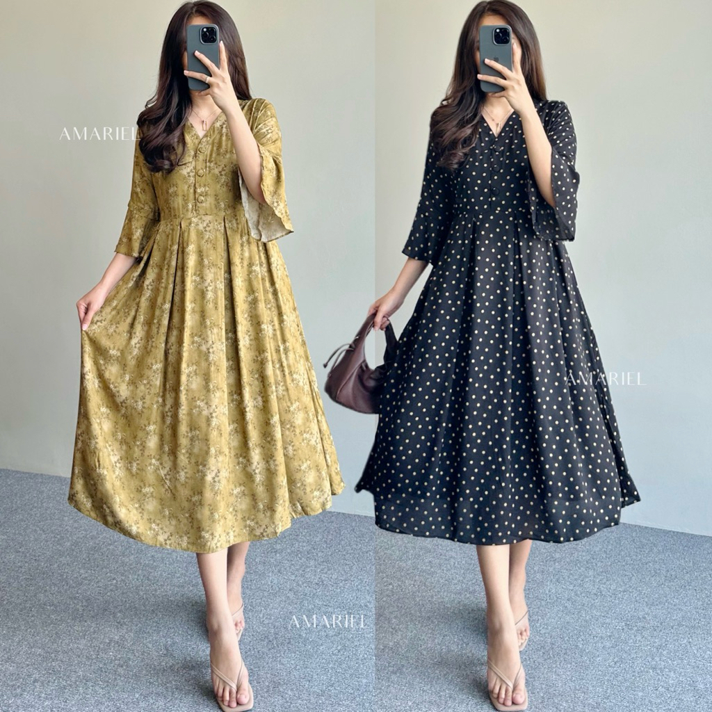 Amariel Kova Dress Daster Nyaman Bumil Busui Friendly
