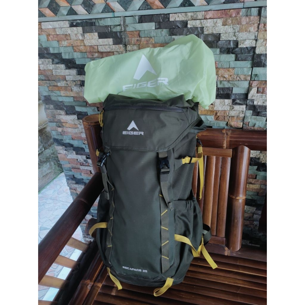 Tas carrier carriel Eiger escapade olive 25 liter Second like New