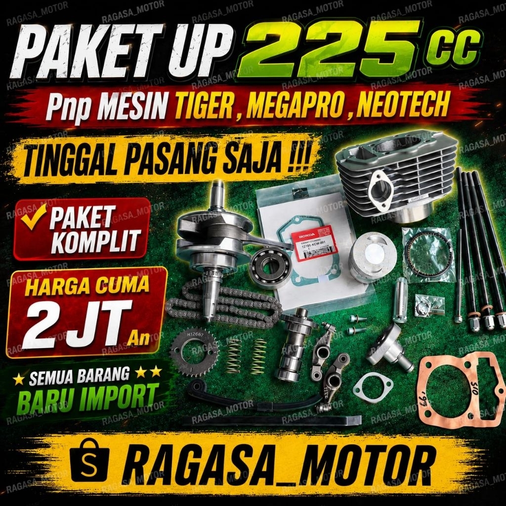 PAKET UP 225cc TIGER REVO / TIGER 2000 / MEGAPRO PRIMUS / MP LAMA / GL PRO NEOTECH – KRUK AS + ASKRU