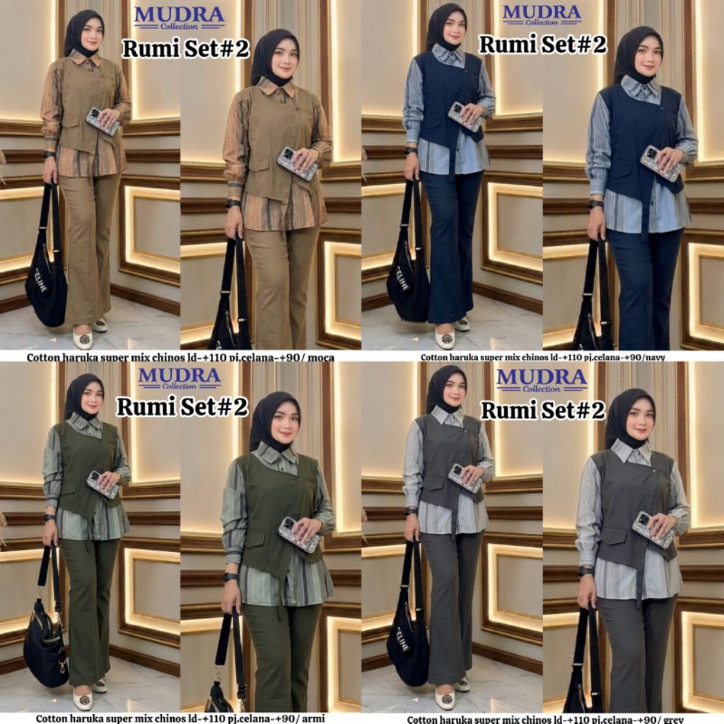 BAJU RUMI  SET#2  BY MUDRA