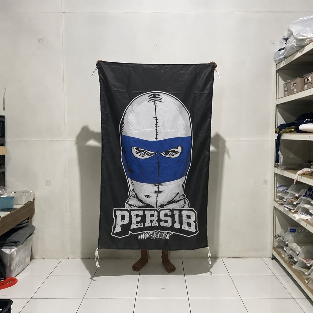 BENDERA PERSIB BANDUNG | MINI FLAG BOBOTOH PERSIB | BENDERA VIKING PERSIB CLUB