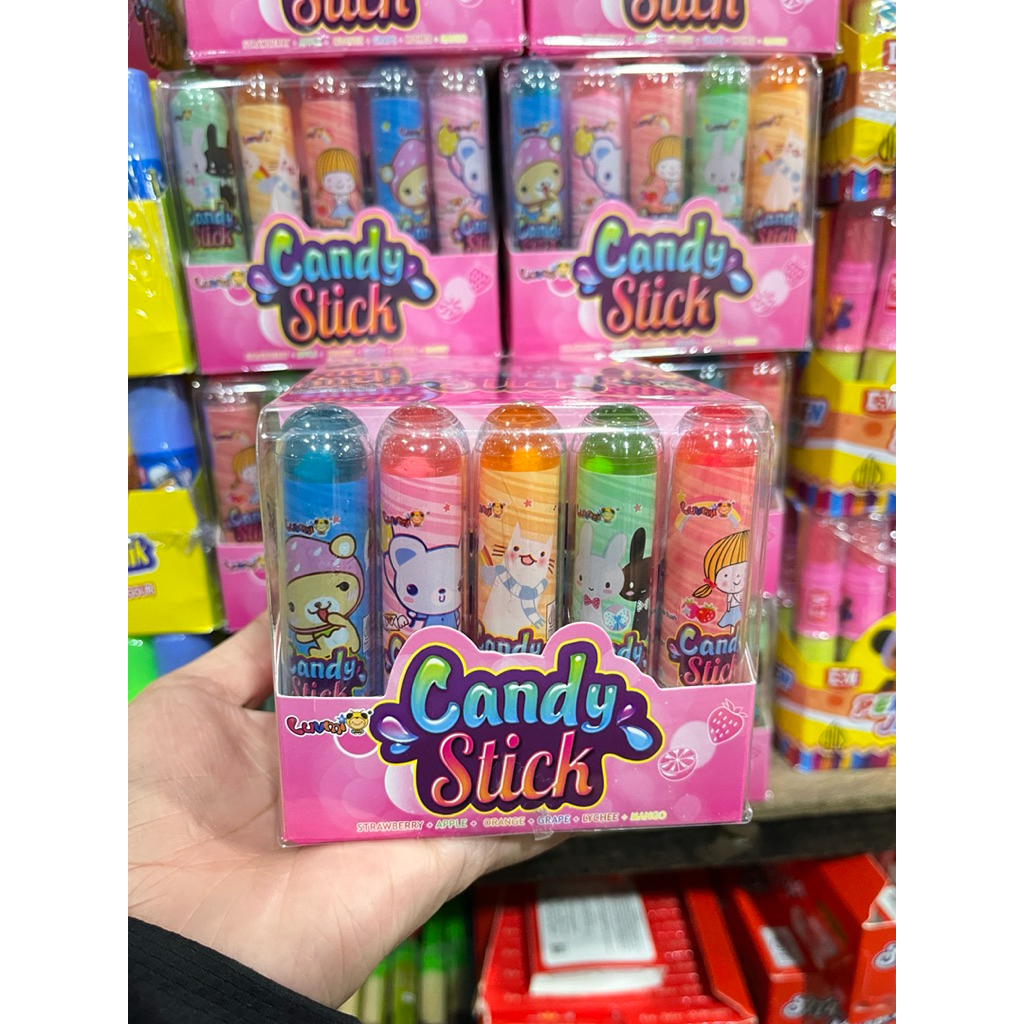 PERMEN LUNAK ANEKA RASA (LIPSTIK JELLY CANDY STICK) isi 30pcs/JELLY LIPSTICK 30pcs/Permen lunak anek