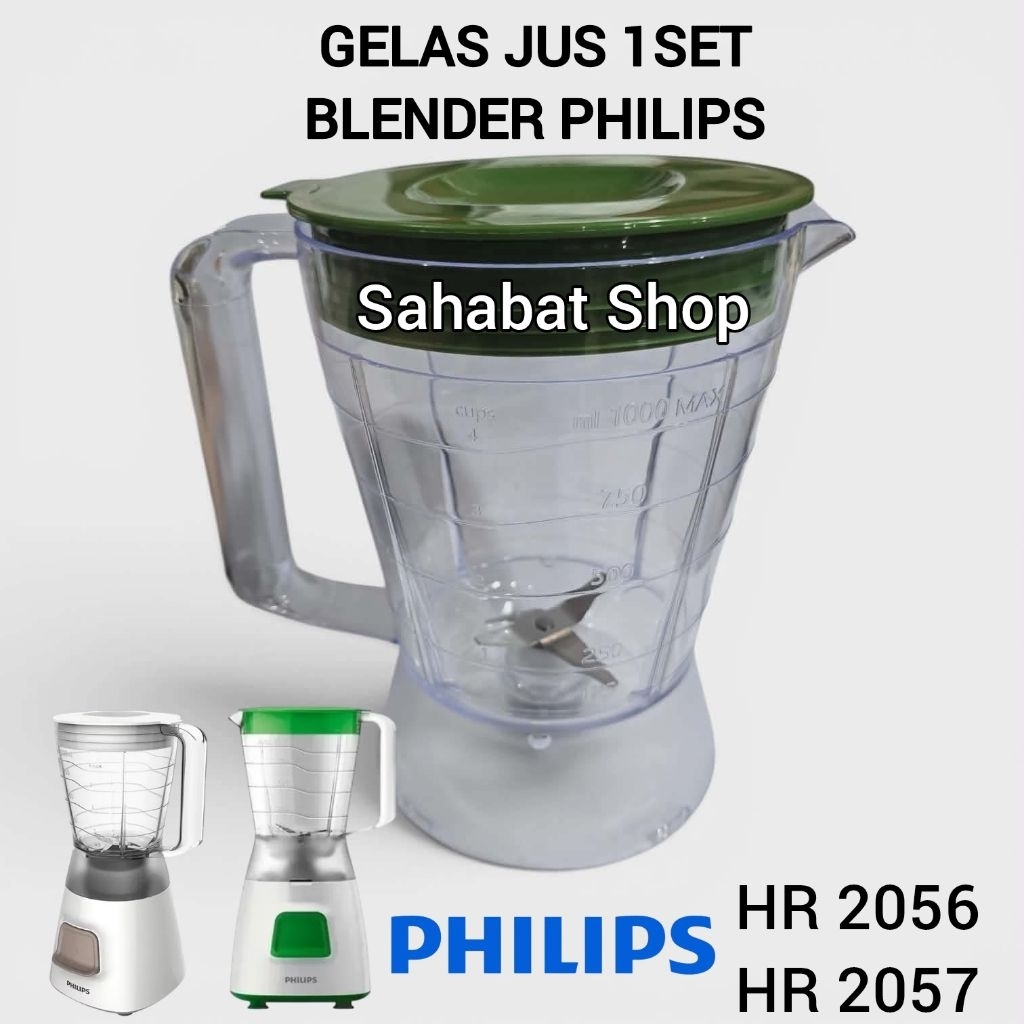 GELAS JUS 1SET BLENDER PHILIPS HR 2056 HR 2057