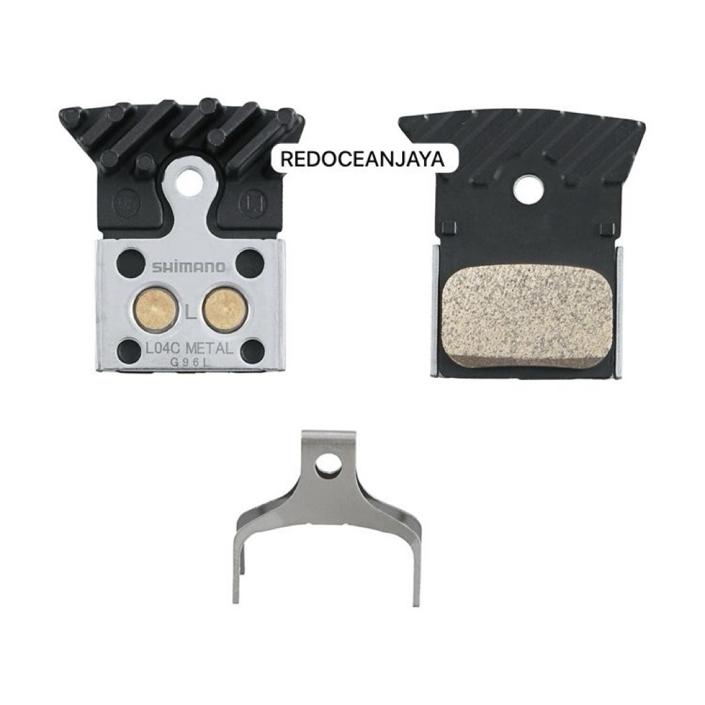SHIMANO METAL PAD L04C WITH  FIN AND SPRING IBPL04CMFA