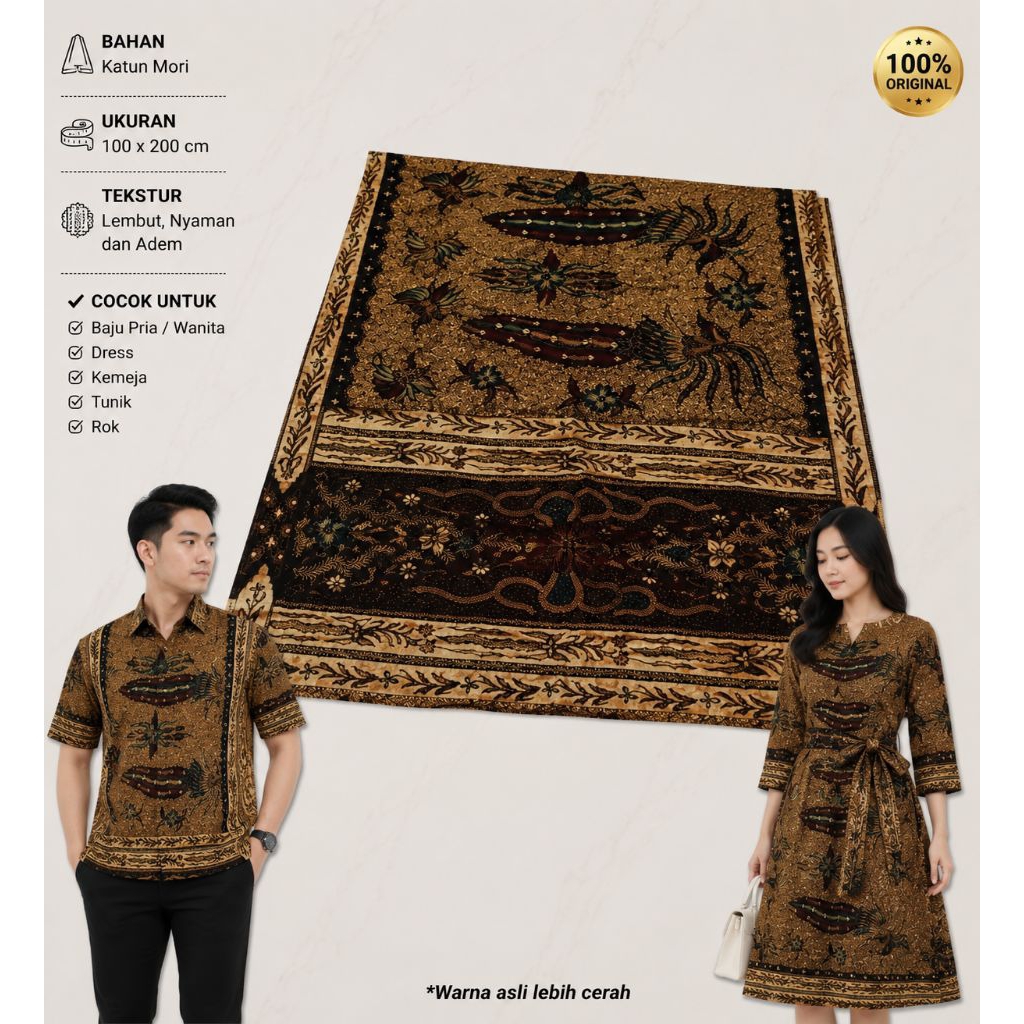 Kain Batik Madura Premium Original – Cocok Untuk Kemeja & Dress