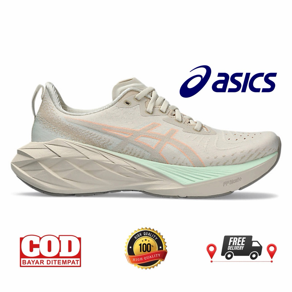 ASICS NOVABLAST 4 WOMEN'S RUNNING SHOES - OATMEAL/MOONROCK