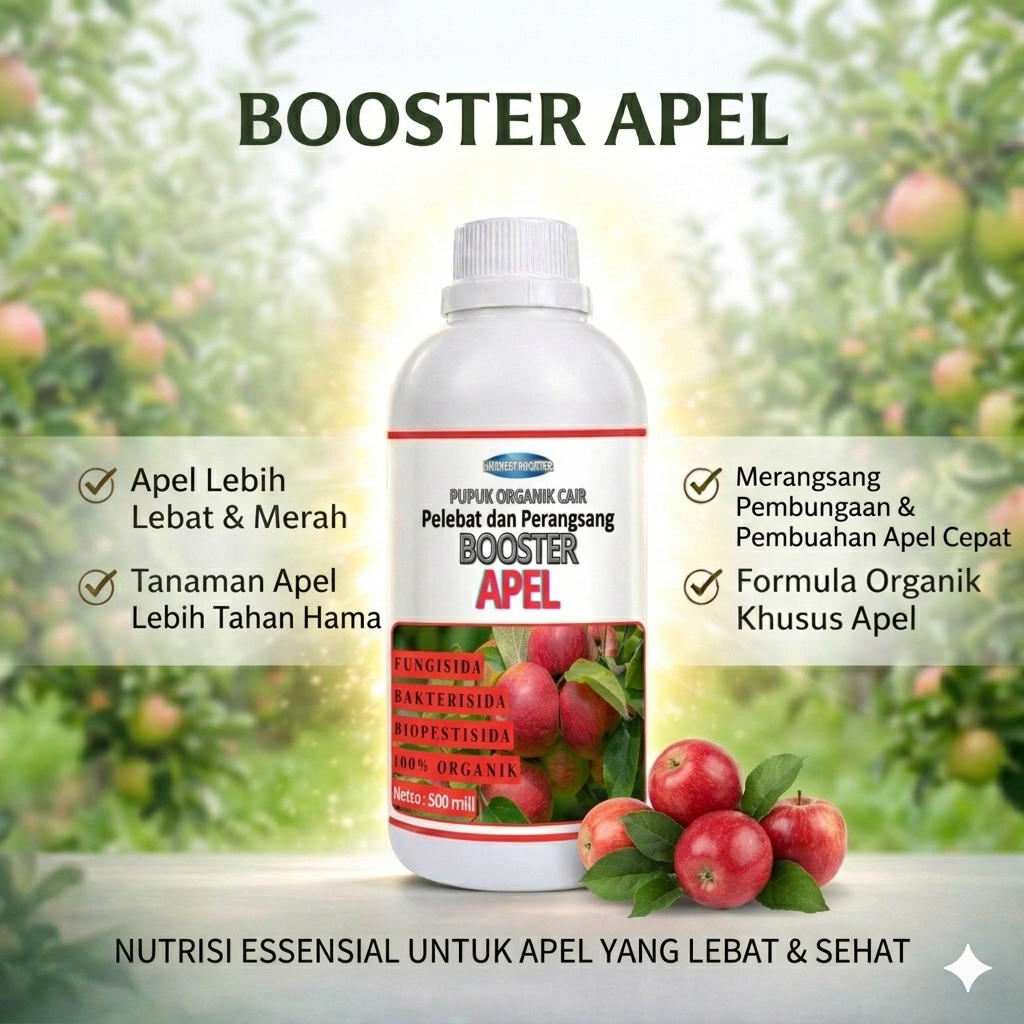 BOOSTER APEL / PUPUK PELEBAT BUAH APEL / PUPUK BOOSTER APEL / PUPUK MEMPERCEPAT PERTUMBUHAN BUAH / P