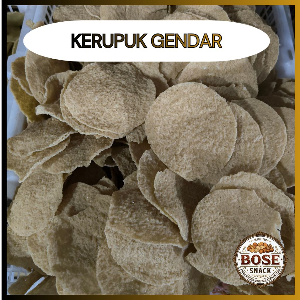 Krupuk Gendar Atau Puli Bulat Mentah 1 Kg
