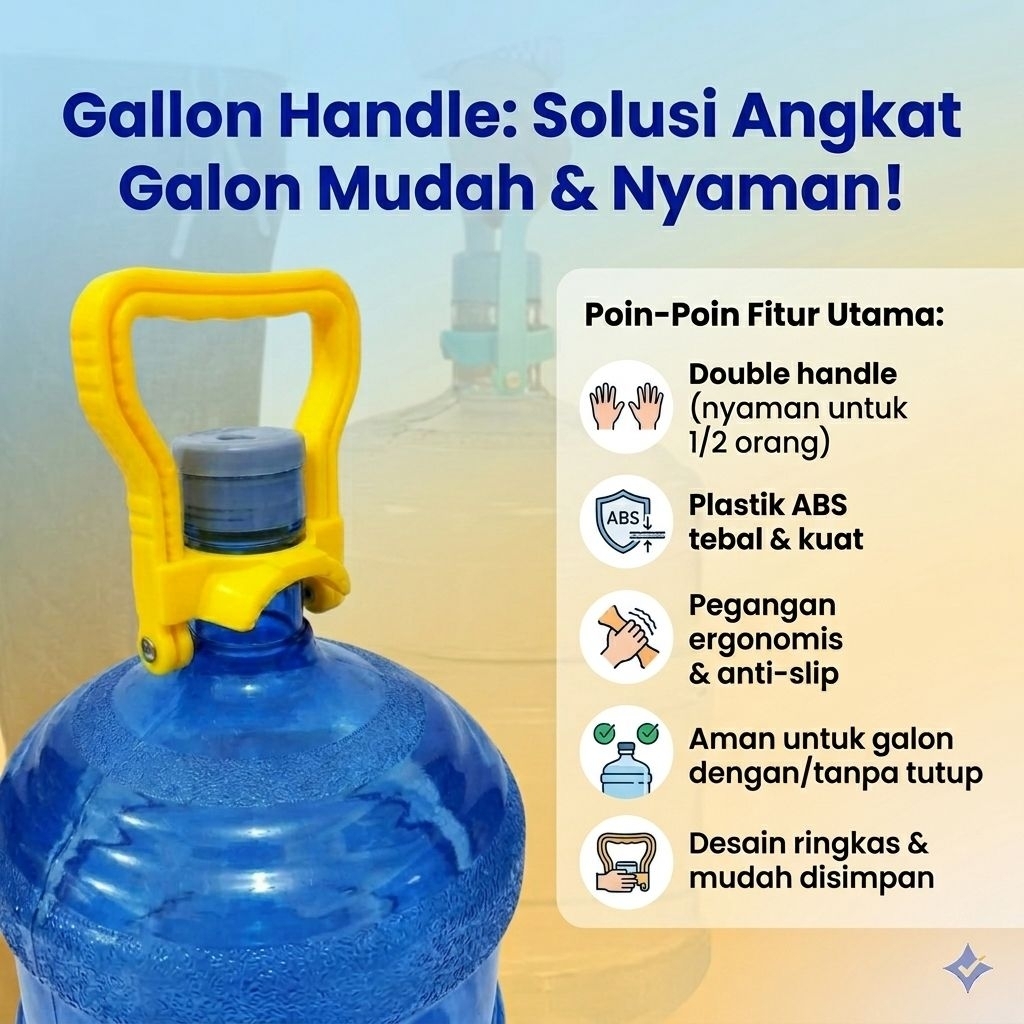 PROMO ALAT BANTU ANGKAT GALON AIR DOUBLE HANDLE
