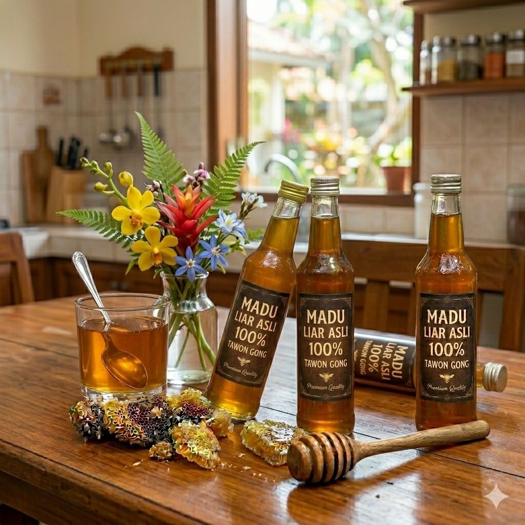 MADU LIAR TAWON GONG ASLI 100% kemasan botol marjan