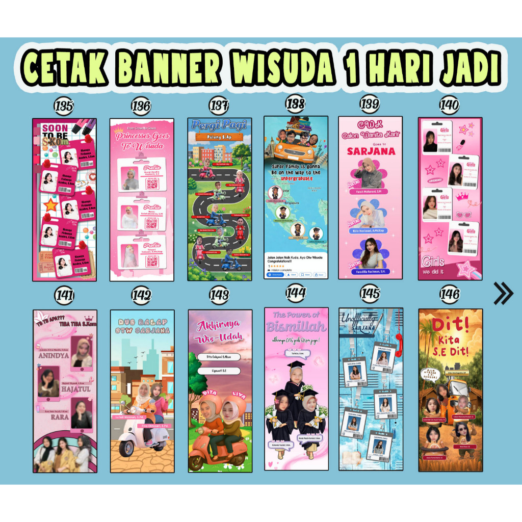 Cetak BANNER X Banner Wisuda  80x180cm X banner wedding dll