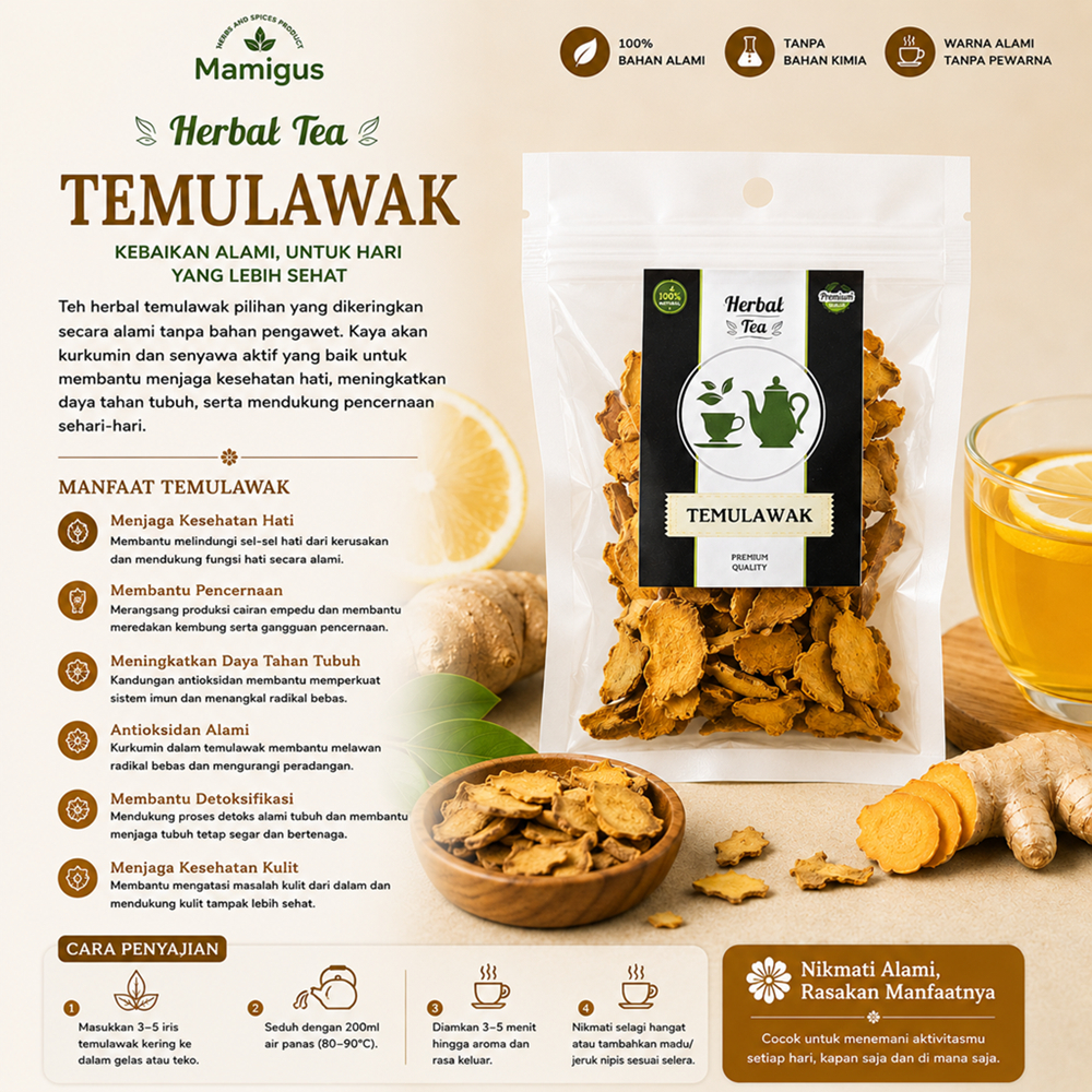 Teh Temulawak / Teh Herbal Alami