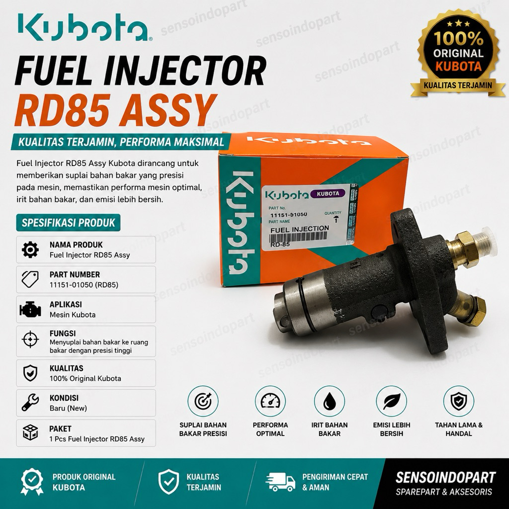 Fuel Injector Pump RD 85 Assy Bospom Gaspom / Minyak Pompa Solar Kubota Rd85