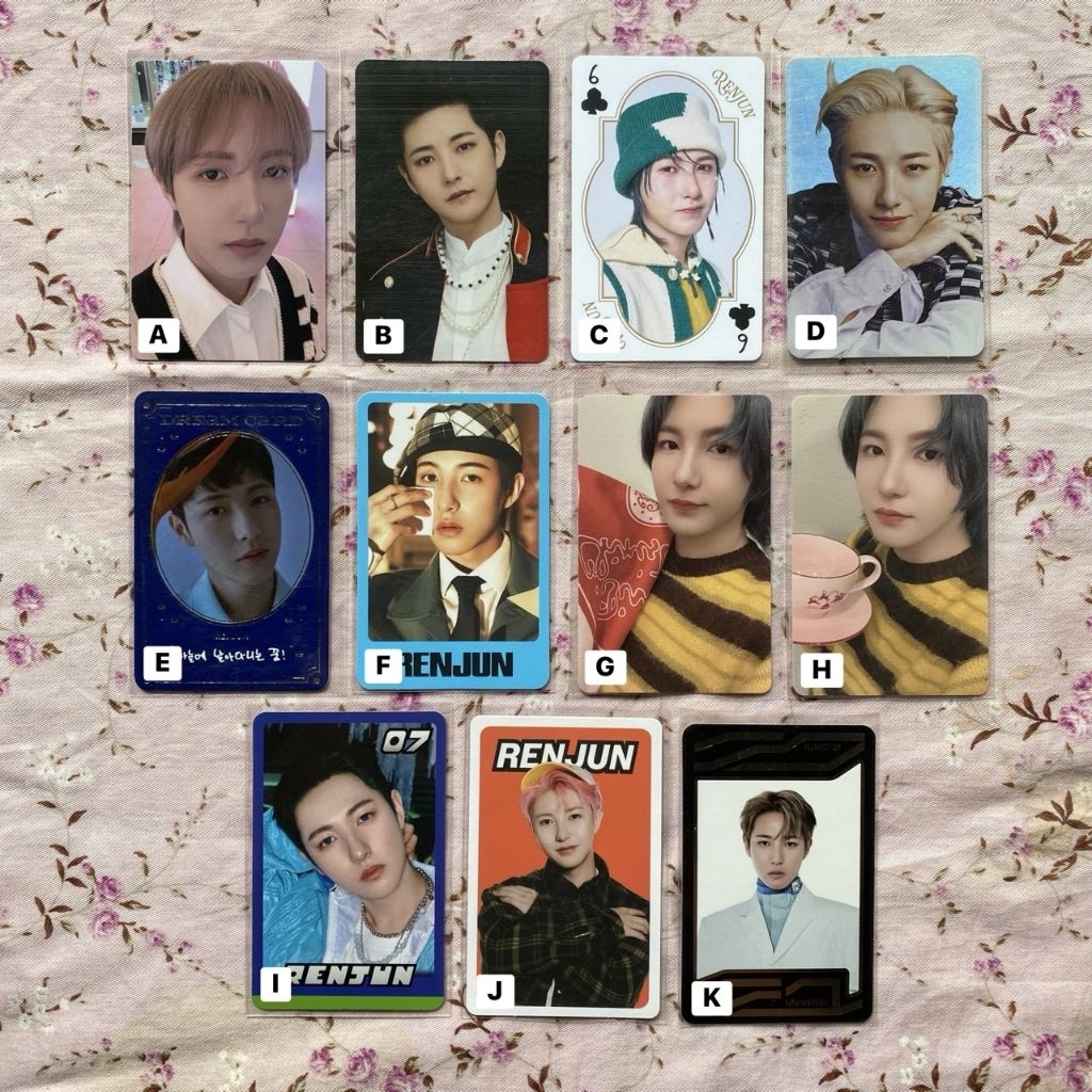 Official photocard renjun mfal ld glitch mode nct dream pink christmas dreamscape mumo istj pob luck