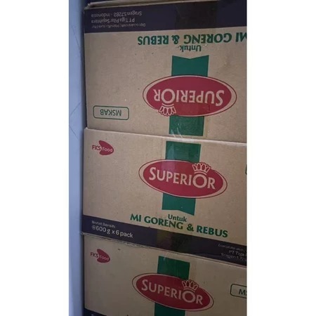 MIE SUPERIOR 1 DUS // 6 PACK // 600GRAM // 12 KEPING