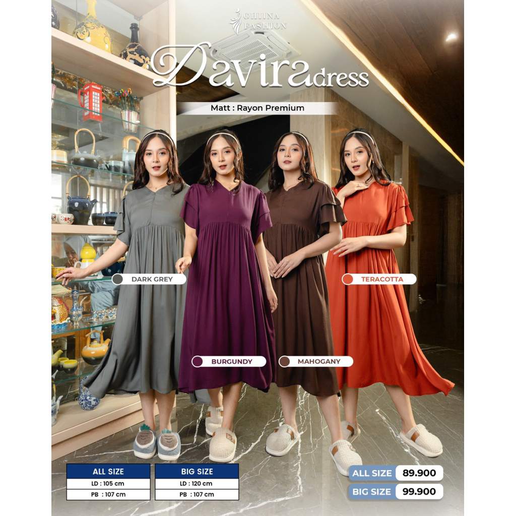 DAVIRA DRESS BY GHIINA FASHION DASTER TERBARU GHIINA