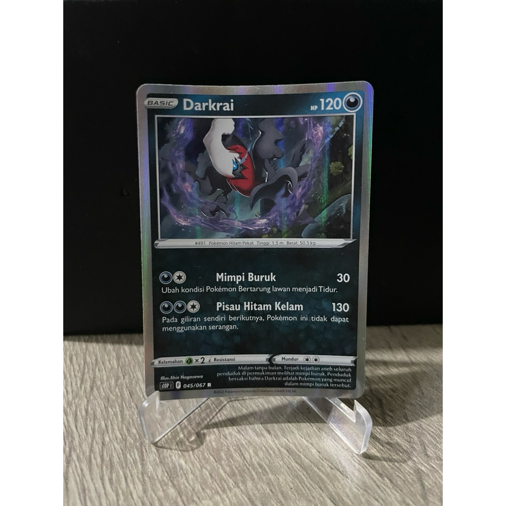 Darkrai 045/067 R foil, Pokemon TCG Indonesia