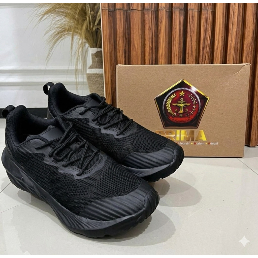 Sepatu Olahraga TNI full black TA 2025