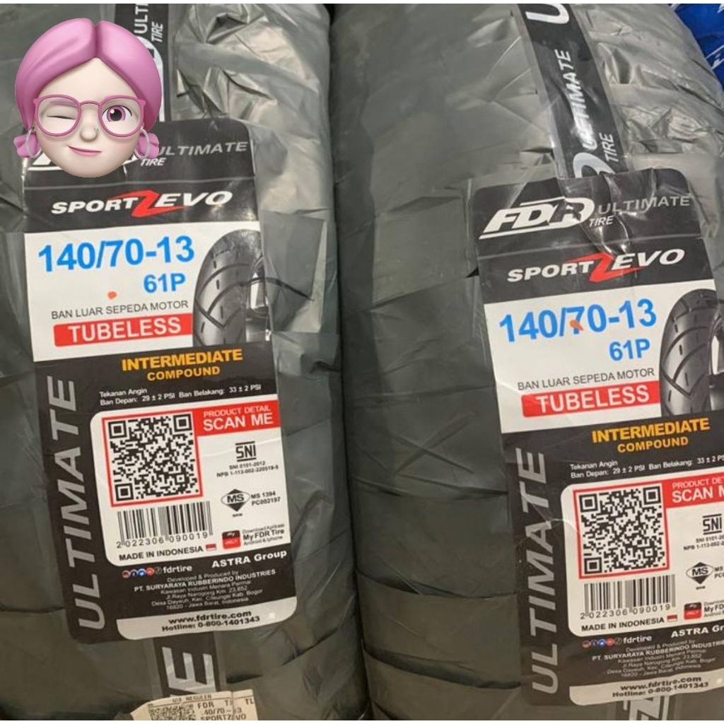 ban luar fdr 140/70-13 original murah