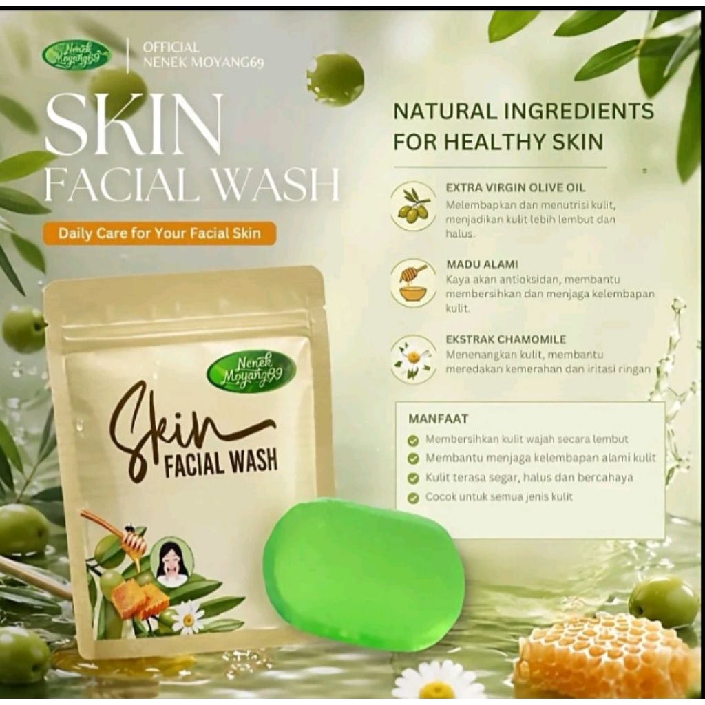 SKIN FACIAL WASH/SABUN CUCI MUKA BY NENEK MOYANG69