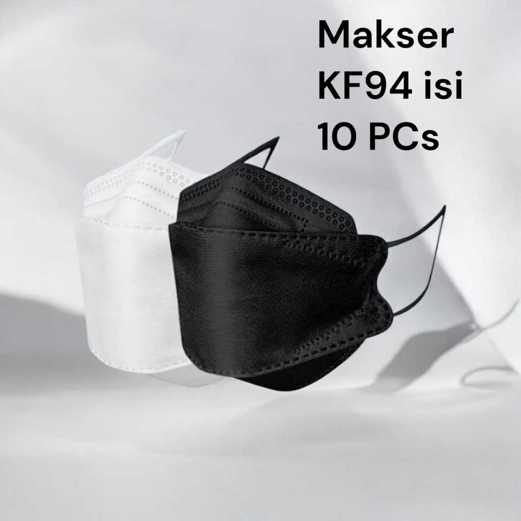 Gallery Cila / Masker KF 94 /Masker Duckbill/ Warna Putih dan Hitam