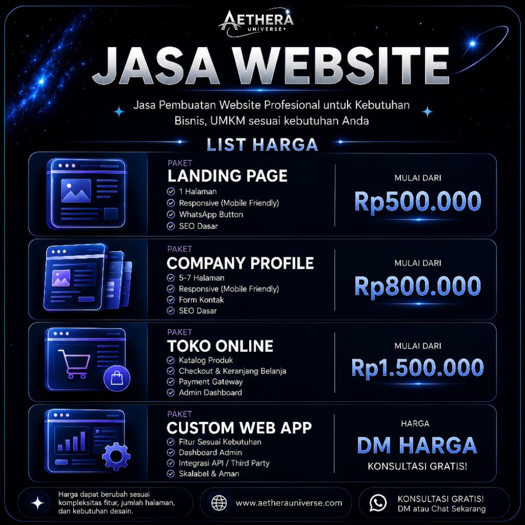 JASA WEBSITE || PEMBUATAN WEBSITE || WEBSITE PROFESIONAL