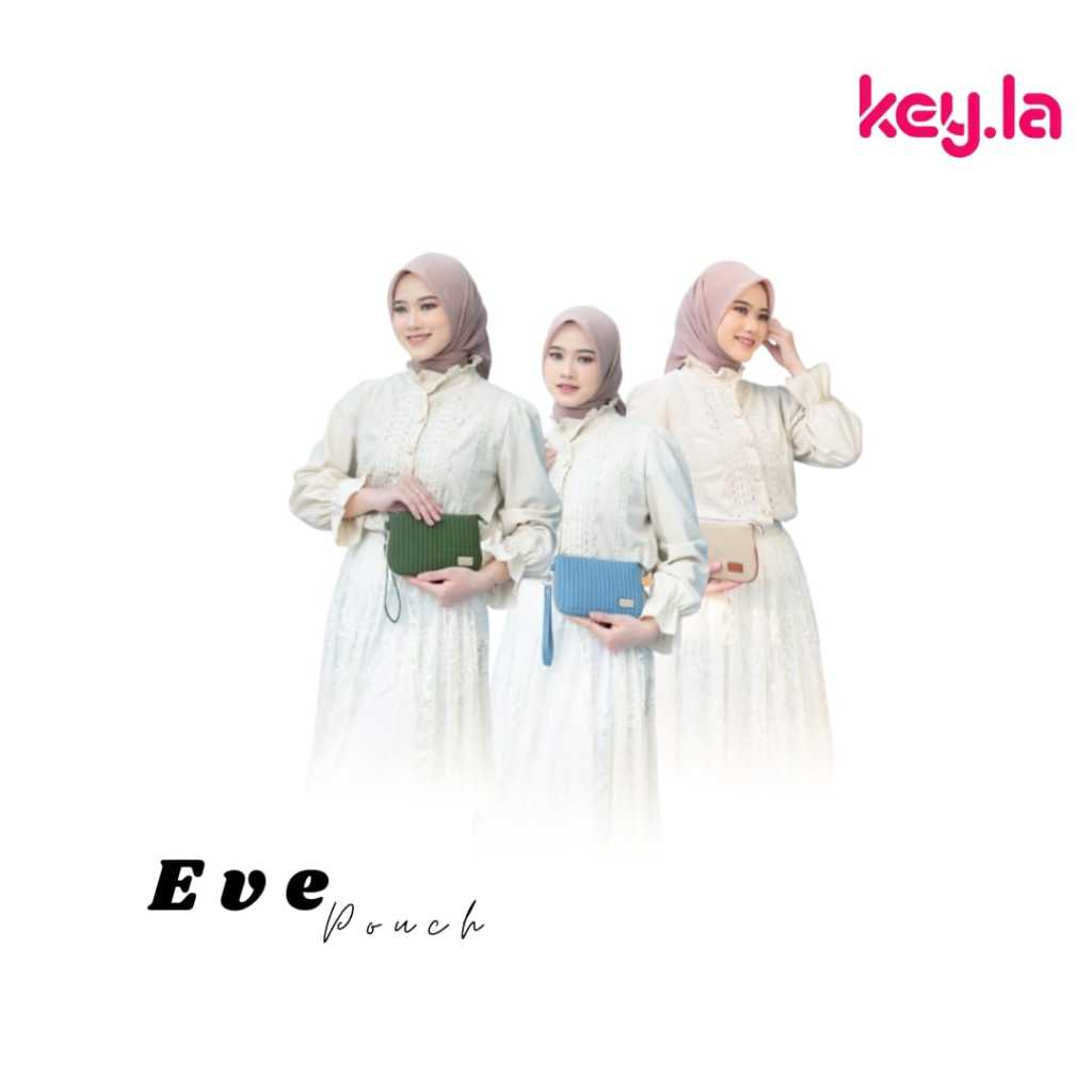 KEY.LA | EVE DOMPET WANITA Wanita | Dompet Wanita Kekinian | Pouch HP & Makeup | Tas Kecil Elegan Mu