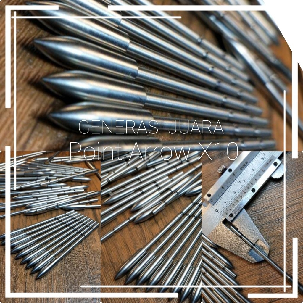 Musen X10 Arrow Tip - Point Carbon Aluminium Arrow for ID Shaft 3.2mm - Alu-Carbon Point - Olahraga 
