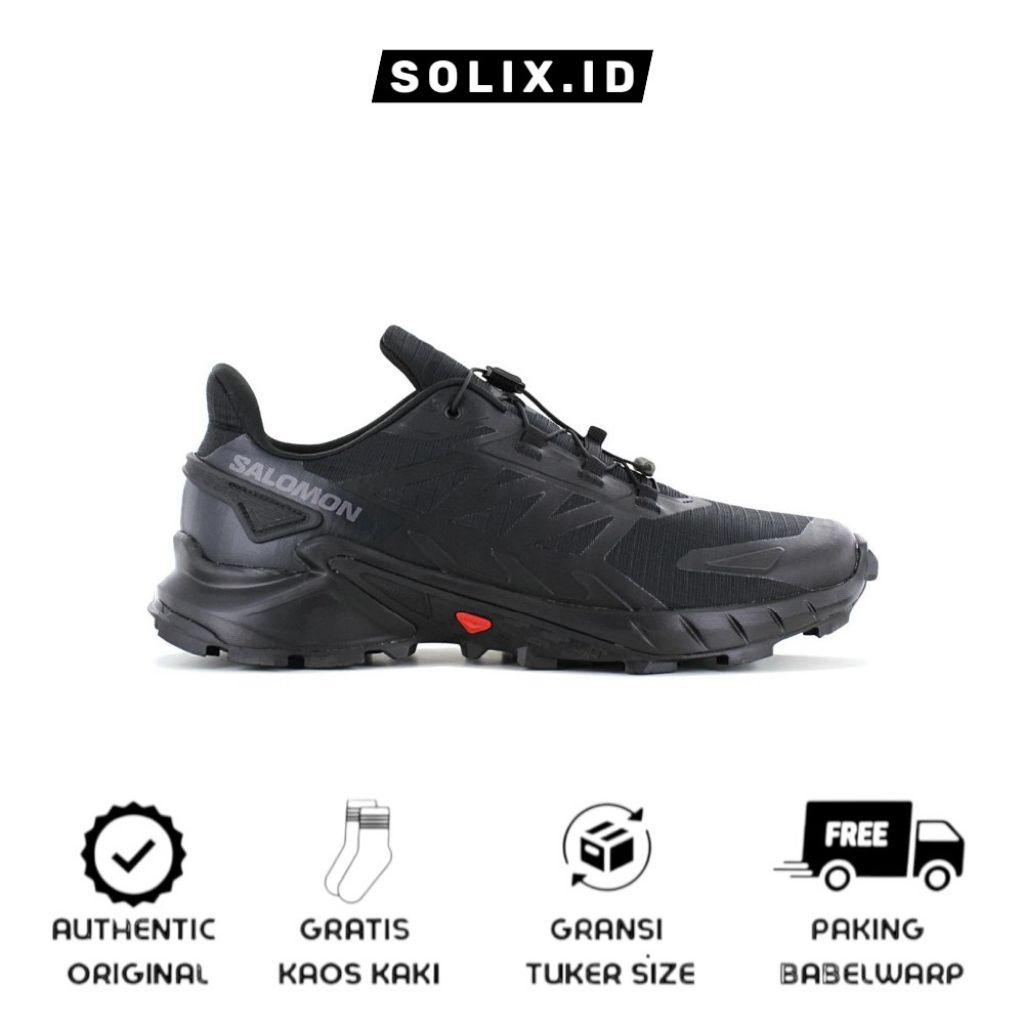 Sepatu Trail Running Salomon Supercross 4 Black
