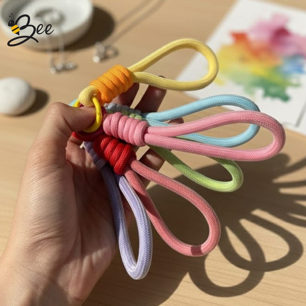 strap hp tali pendek polos / lanyard pendek aksesoris hp