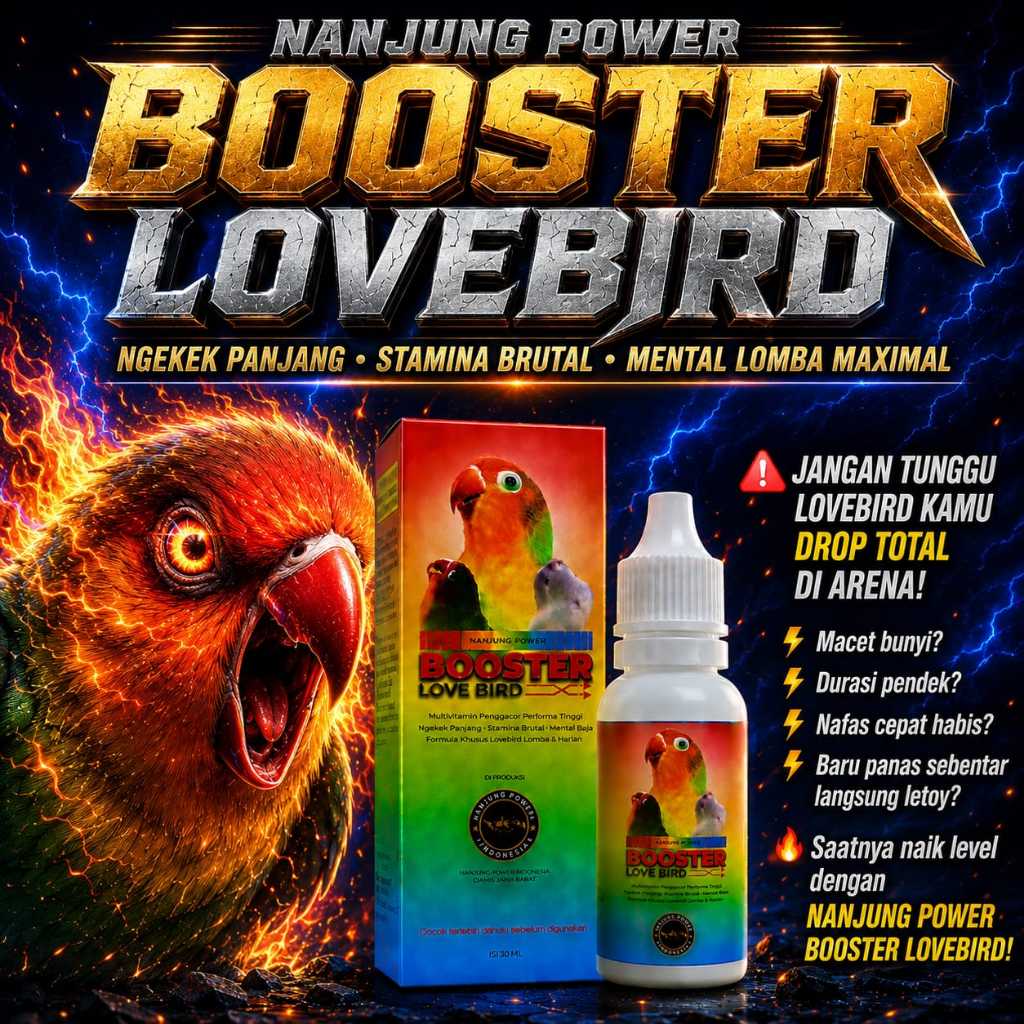 PENGGACOR LOVEBIRD - VITAMIN LOVEBIRD - DOPING LOVEBIRD - OBAT LOVEBIRD