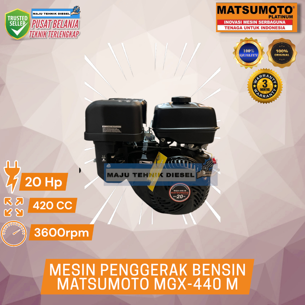 Gasoline Engine Mesin Penggerak Bensin Serbaguna Matsumoto MGX 440 M