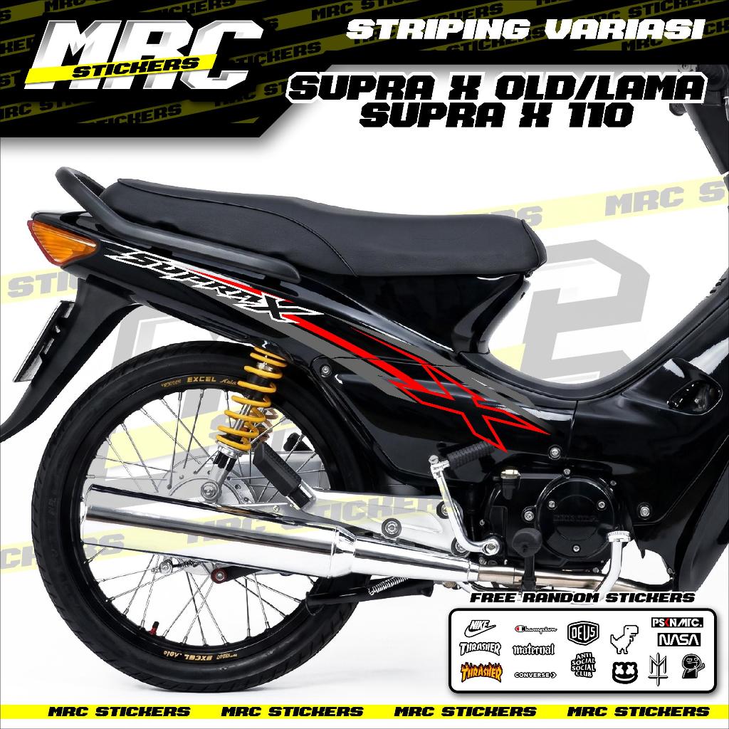 STRIPING STIKER SKOTLET VARIASI SUPRA X OLD 110 SUPRA X LAMA D1