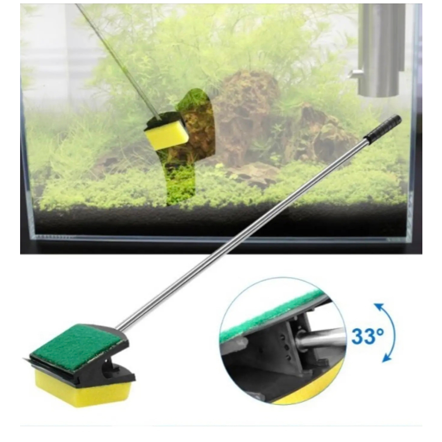SCRAPER STAINLESS TONGKAT  PEMBERSIH KACA AQUARIUM