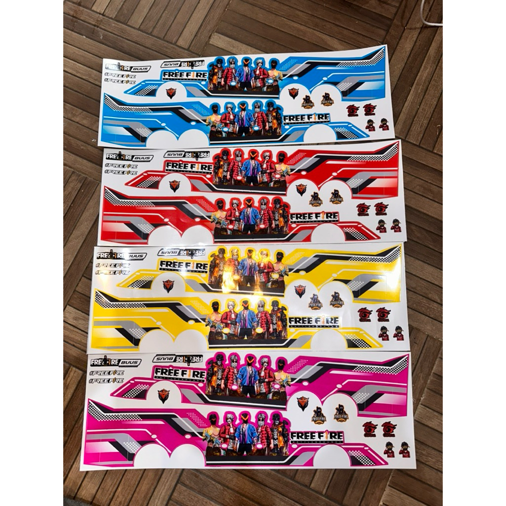 Livery Free Fire FF untuk Miniatur Bus RKC Tronton Terbaru