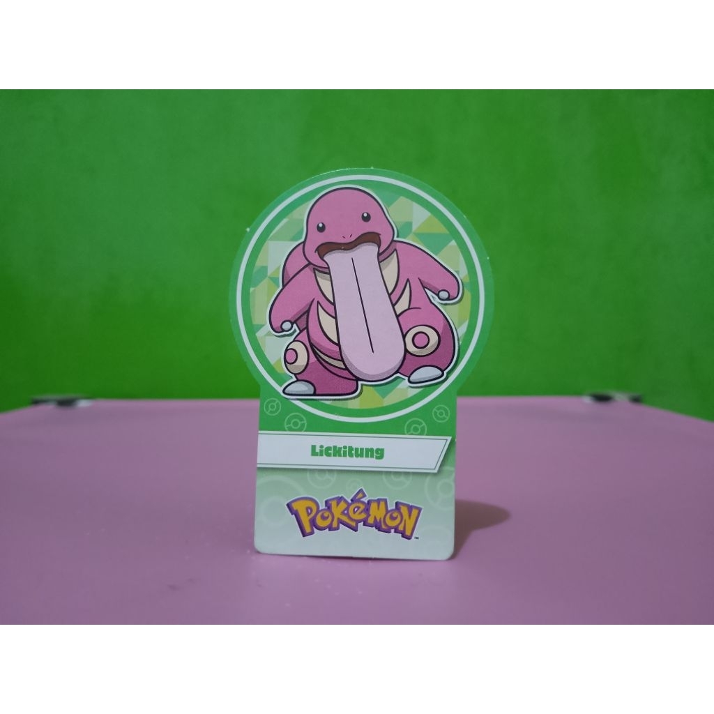 Kartu Pembatas Buku CHOKI-CHOKI x POKEMON - LICKITUNG - Nintendo Murah Retro Vintage Rare Koleksi Ma