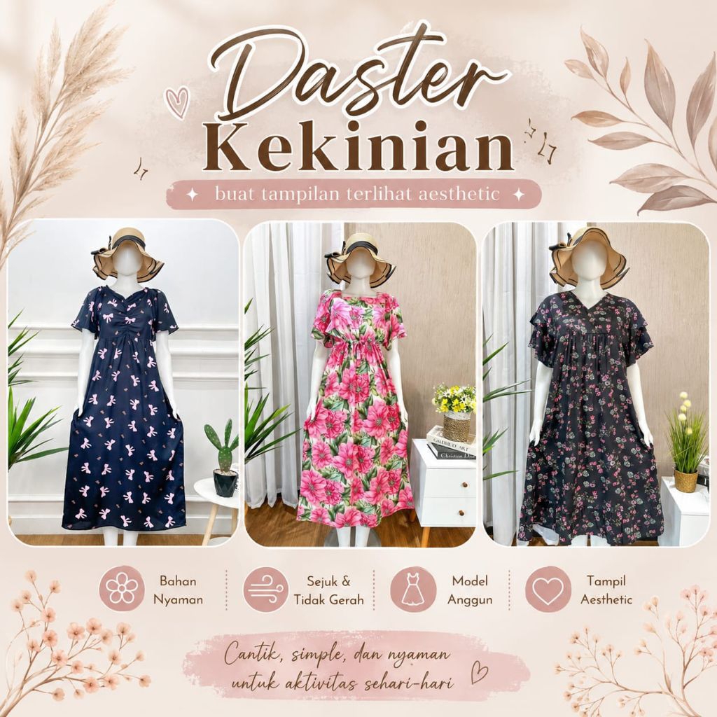 Daster Dewasa kekinian/Daster Remaja terbaru/Daster trendy/Daster Remaja cewek terbaru/Daster simple