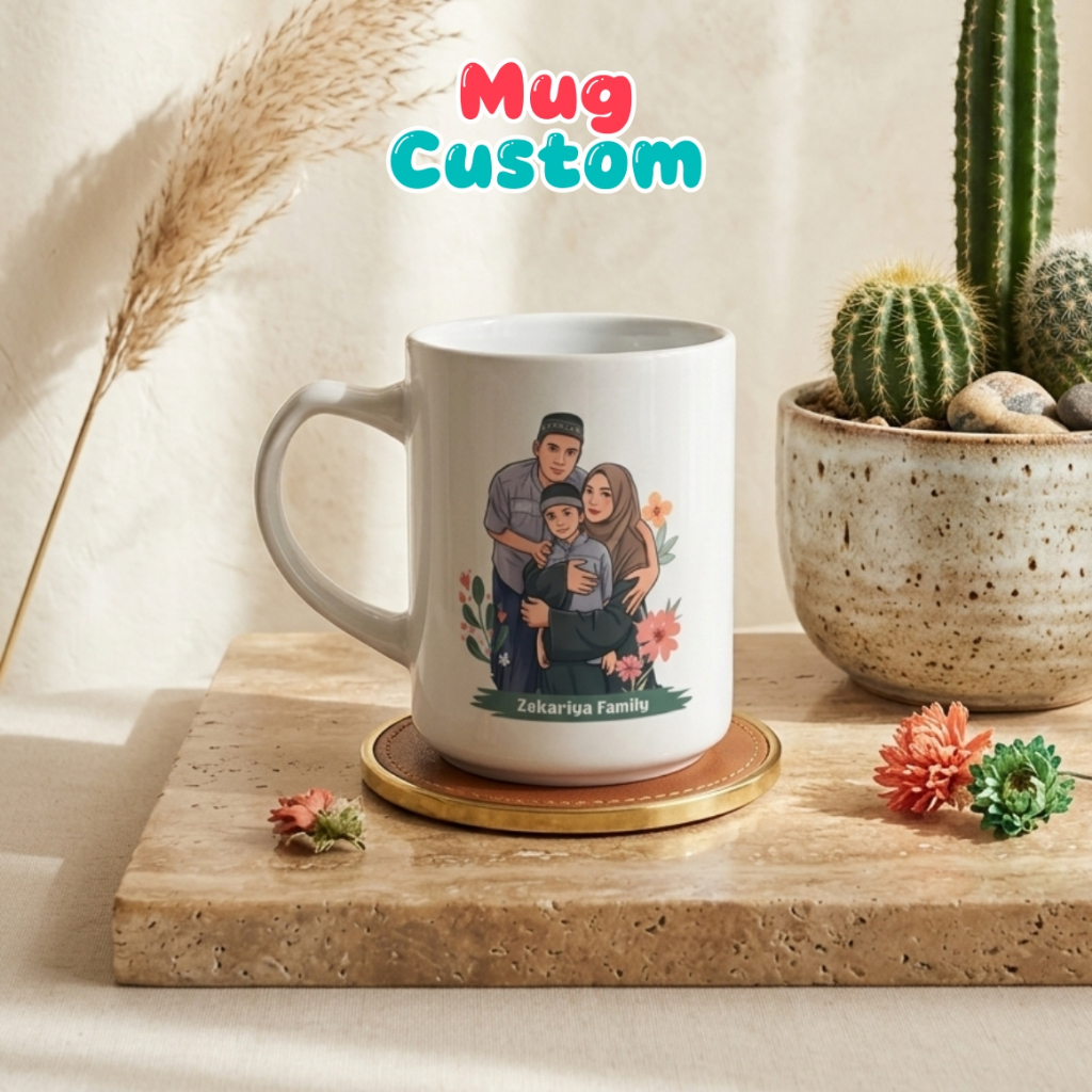 Mug Custom / Mug Aesthetic / Mug Foto / Gelas Custom