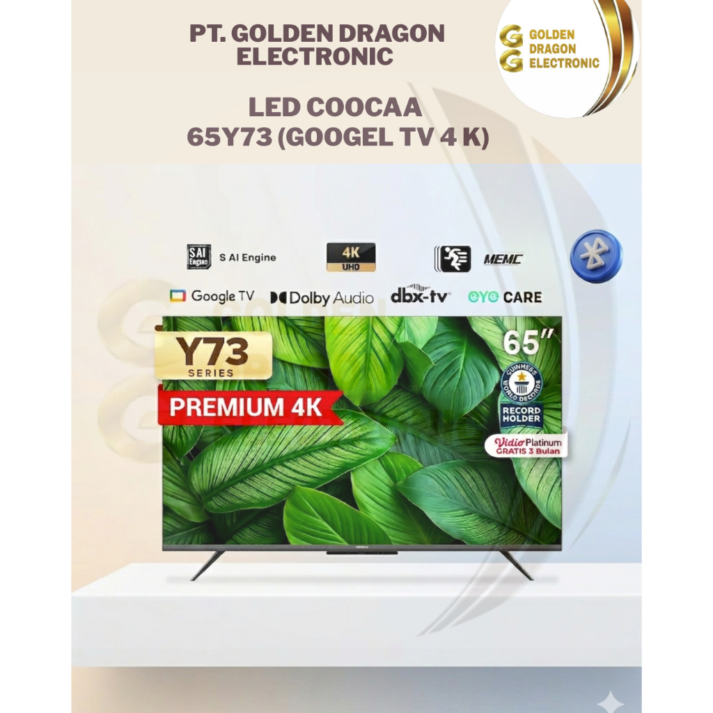 LED COOCAA 65Y73 4K (Google TV)