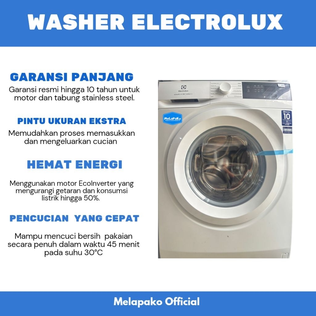 Mesin cuci Electrolux 10kg