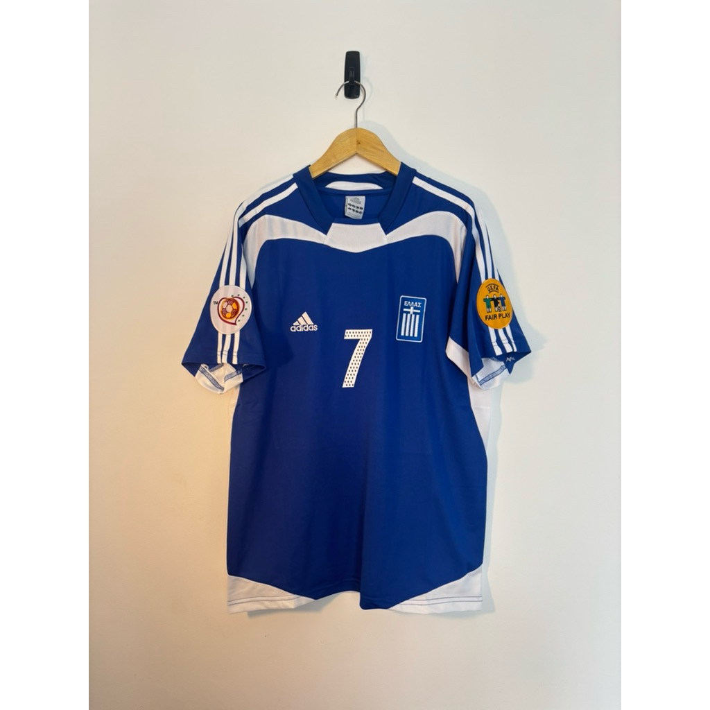 Jersey Yunani Greece Away 2004 Zagorakis 7 – Size L