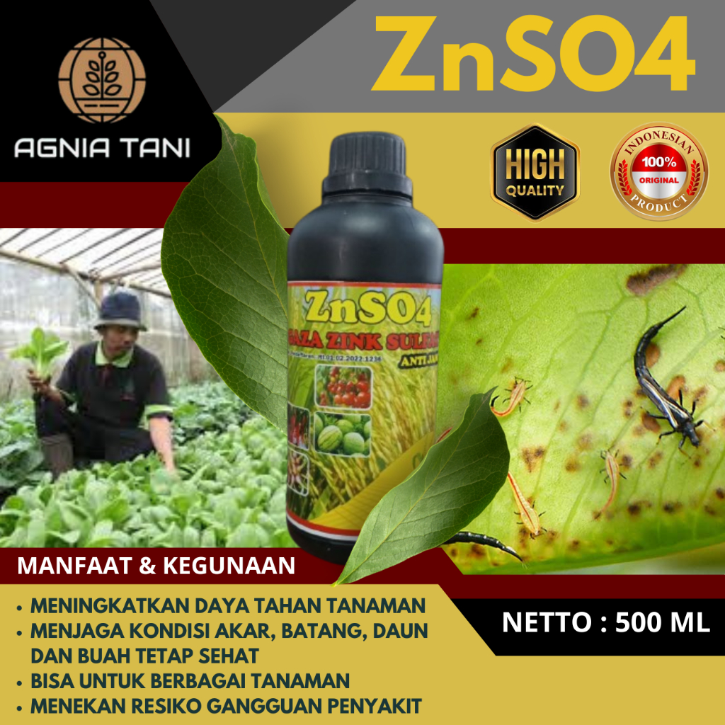 Nutrisi Tanaman ZNSO4 GAZA - Tingkatkan Daya Tahan Dari Hama & Penyakit
