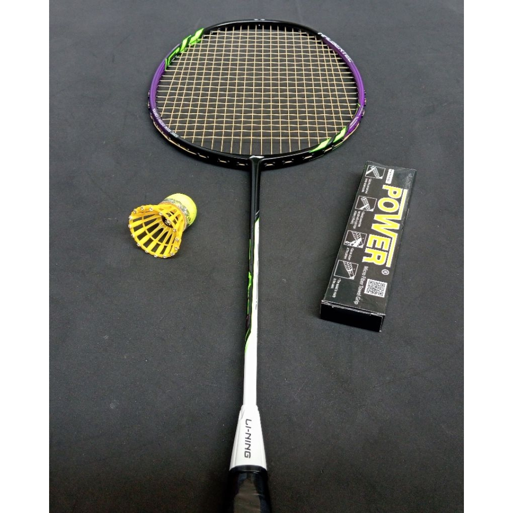 Raket badminton bulutangkis bekas second original lining halbertec 1000