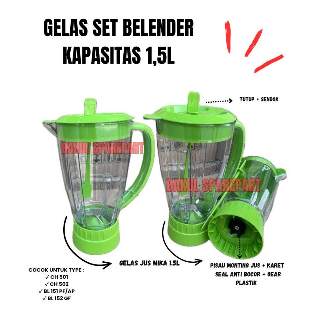 GELAS BLENDER MIYAKO BL 151 PF/AP 1 SET 1500 ML
