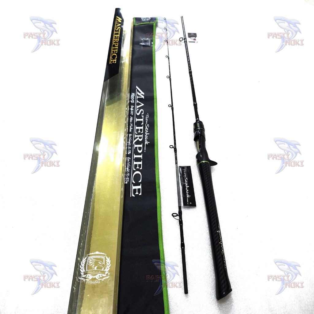 Joran Bait Casting Carbon Solid Seahawak Master Piece 180 8-17