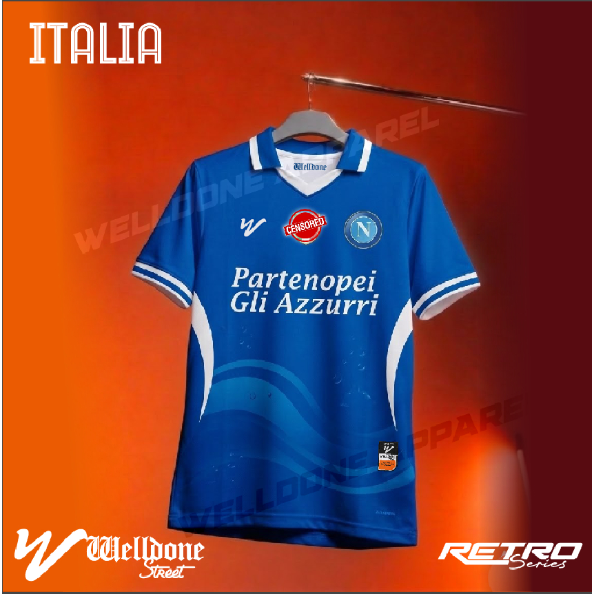 Welldone Street  Custom Kaos Jersey BAJU SUPORTER ITALIA / rugby / nhl /nfl /y2k /retro / streetwear