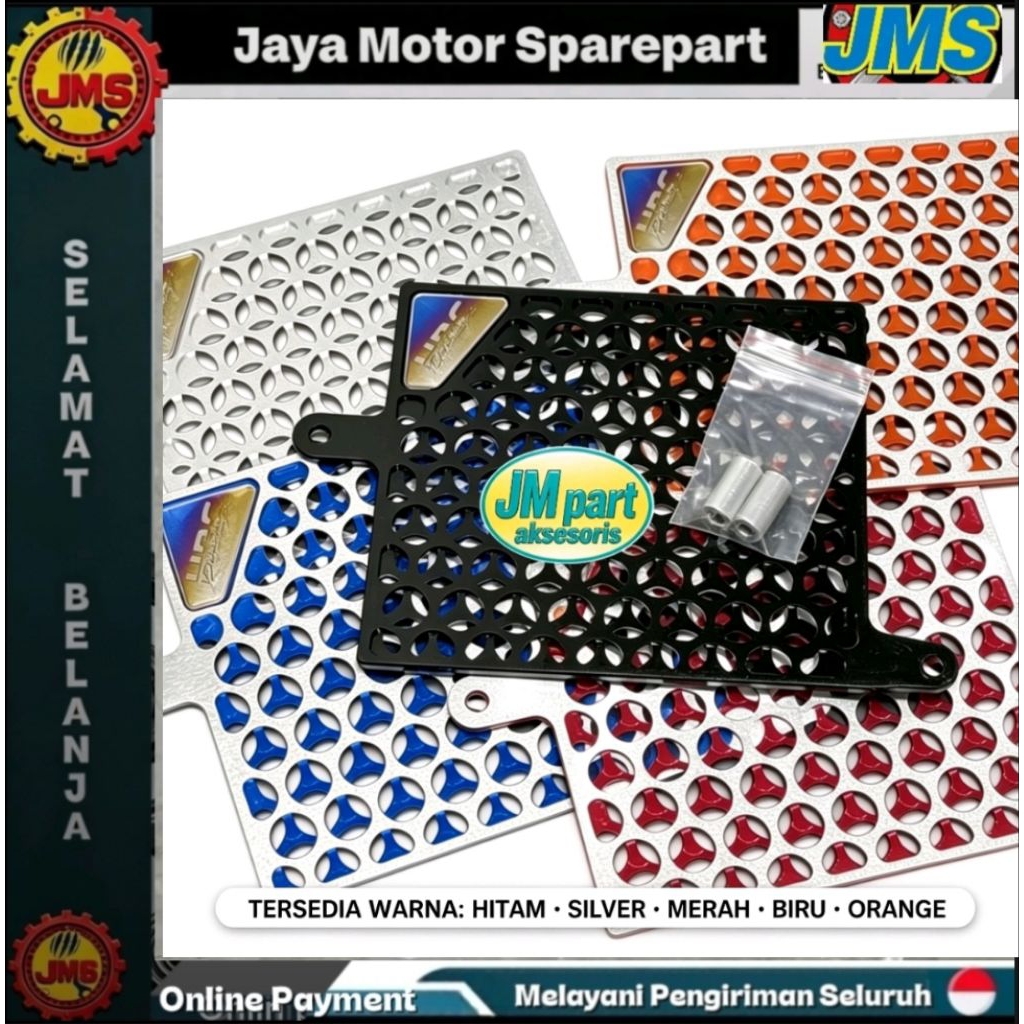 Cover Radiator Vario 160 PCX 160 HRC – Pelindung Tutup Radiator Aluminium CNC Variasi Motor Warna Hi